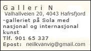 Galleri N, Sola Rammeverksted, Joa - Sola