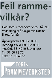 Tore's Rammeverksted